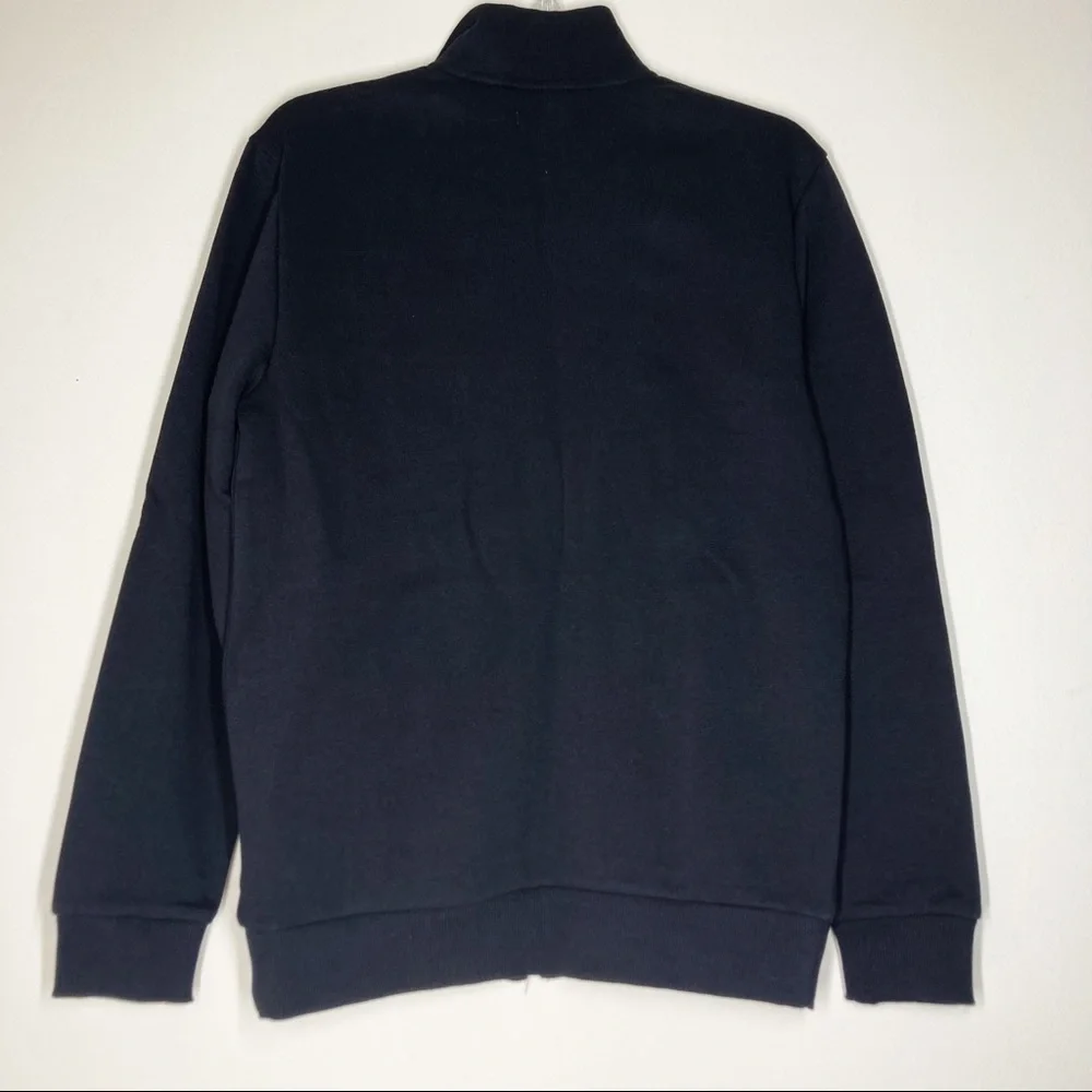 CALVIN KLEIN Black Mens Zip Up Sweatshirt Track Jacket Size Medium NWT - Picture 3 of 3